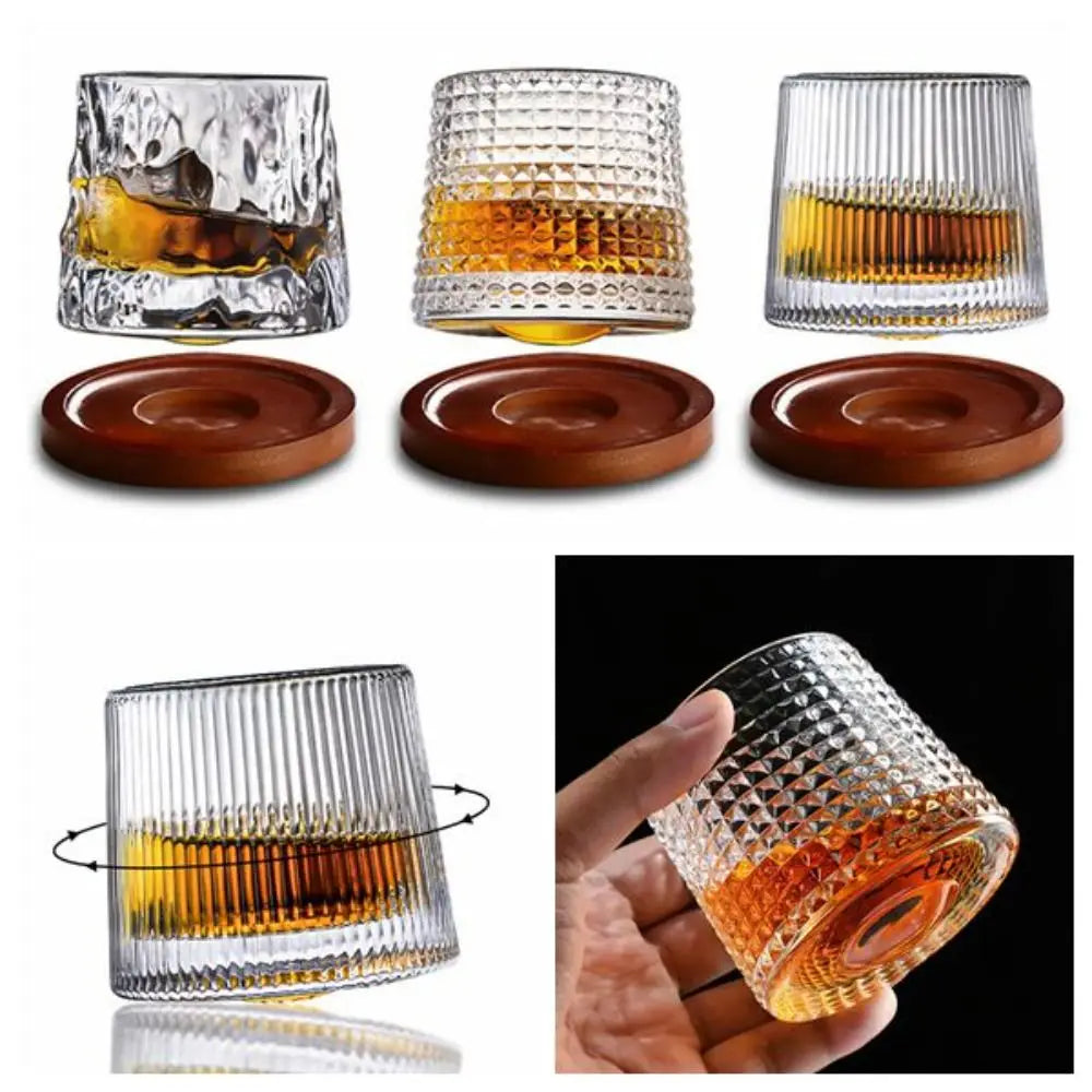 Rotating Whiskey Glass