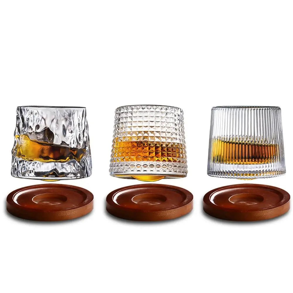 Rotating Whiskey Glass