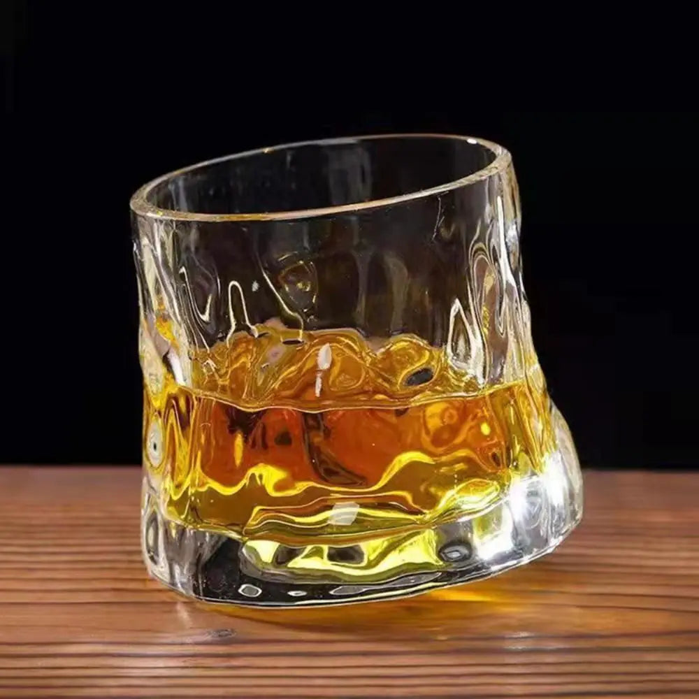 Rotating Whiskey Glass