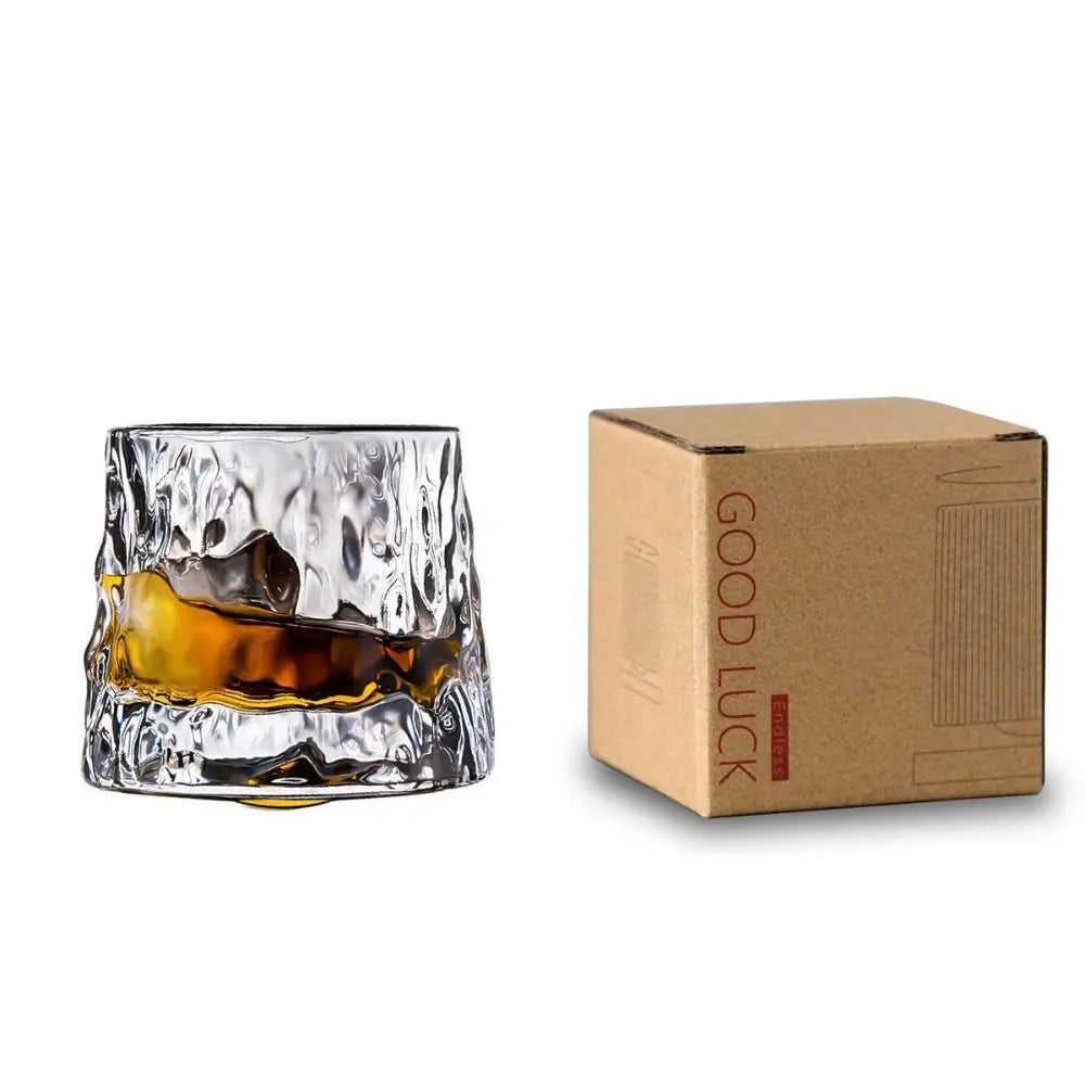 Rotating Whiskey Glass